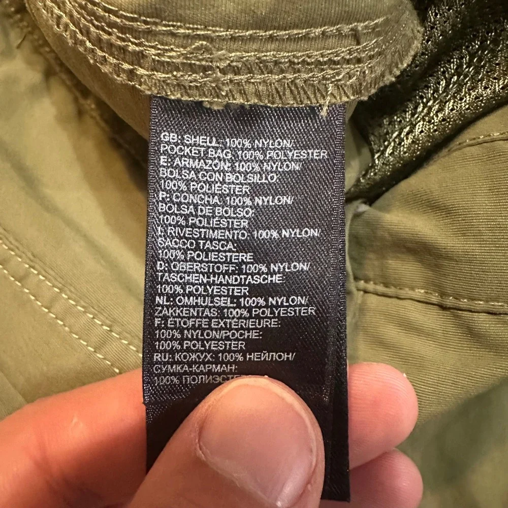 The North Face Cargo Shorts Mens 36 Green NF0A2RGB Hiking‎ Outdoor Nylon